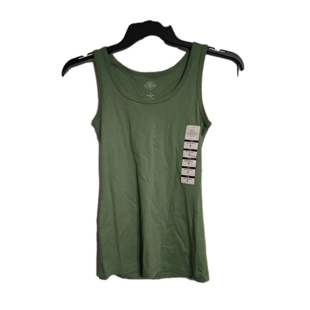 NWT Women's St. John's Bay Scoop Neck Sleeveless Tank Top Size S  Watercress